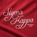 Sigma Kappa Flowing Script Retreat Sweater