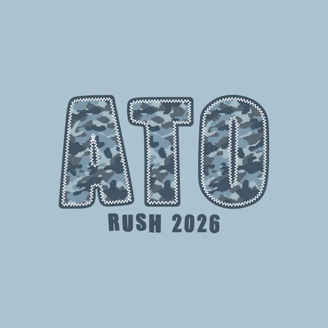 Alpha Tau Omega Camo Patchwork Rush Hoodie