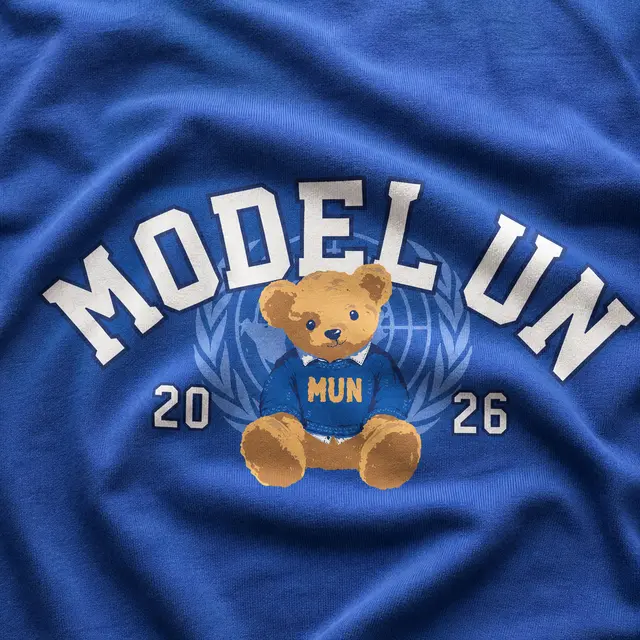 Model United Nations Teddy Bear Illustration PR Shirt