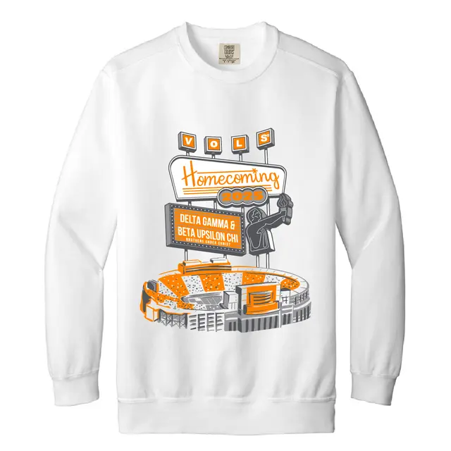 Delta Gamma Neon Sign Homecoming Crewneck 2