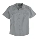 Crossroad Woven Short Sleeve Shirt Grey Front