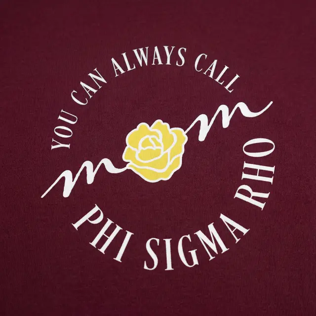Phi Sigma Rho Hand Drawn Rose Parents Weekend Crewneck