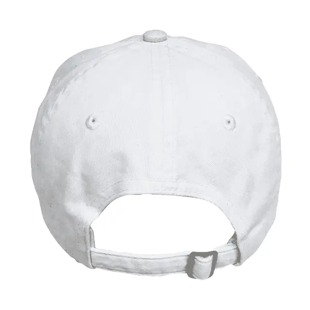 Customizable Big Accessories 6-Panel Brushed Twill Unstructured Cap bx001 White Back