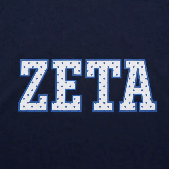 Zeta Tau Alpha Polka Dot Block Lettering PR Shorts
