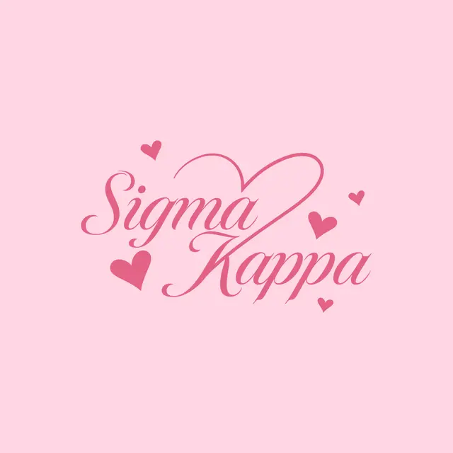 Sigma Kappa Heart Script PR Hoodie