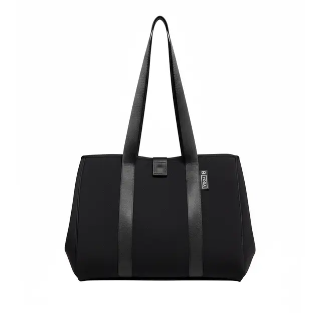 B Yoga City Tote 20165-0001 Black Front