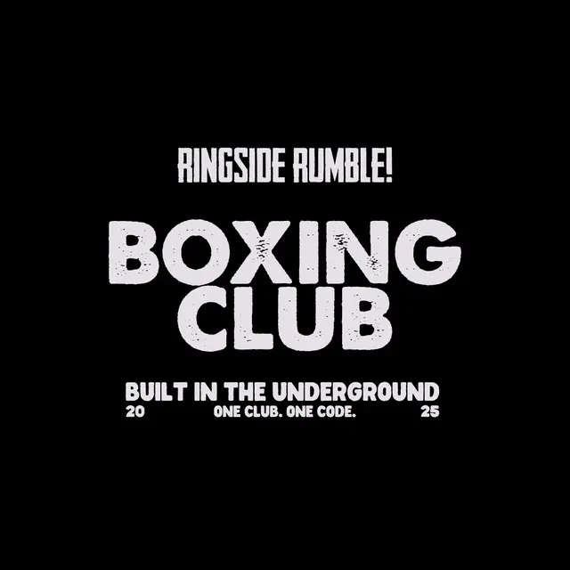 Boxing Club Ringside Rumble Text PR Sweater