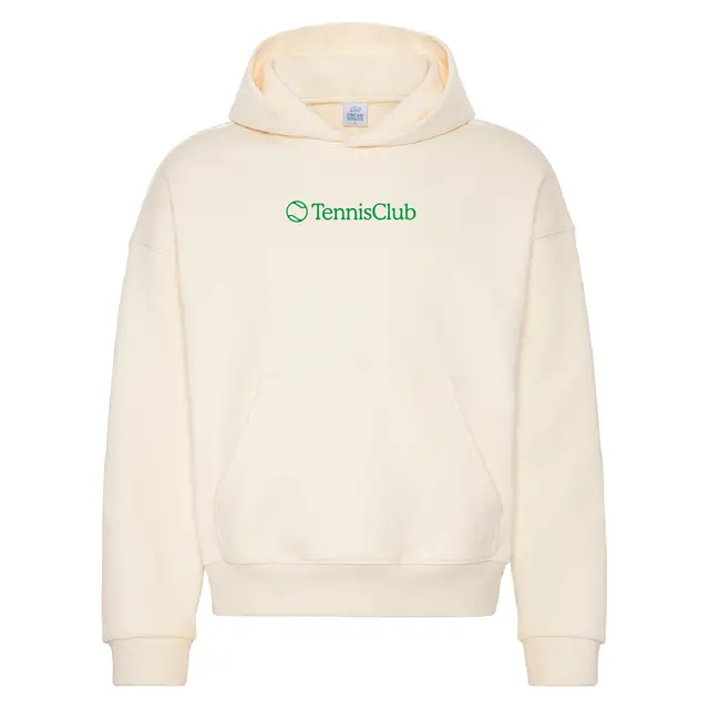 Tennis Club Simple Green Text PR Hoodie 2