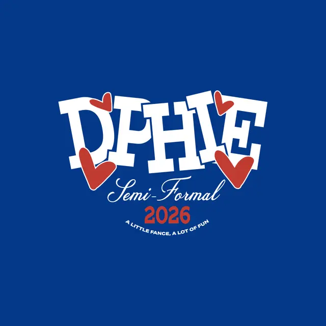 Delta Phi Epsilon Hearts and Texts Semi-Formal Tank