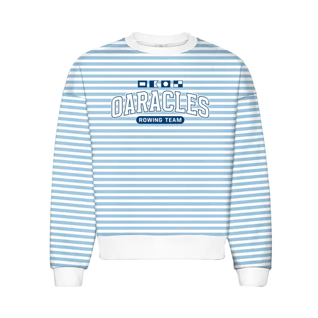 Rowing Team Striped Typography PR Crewneck 2