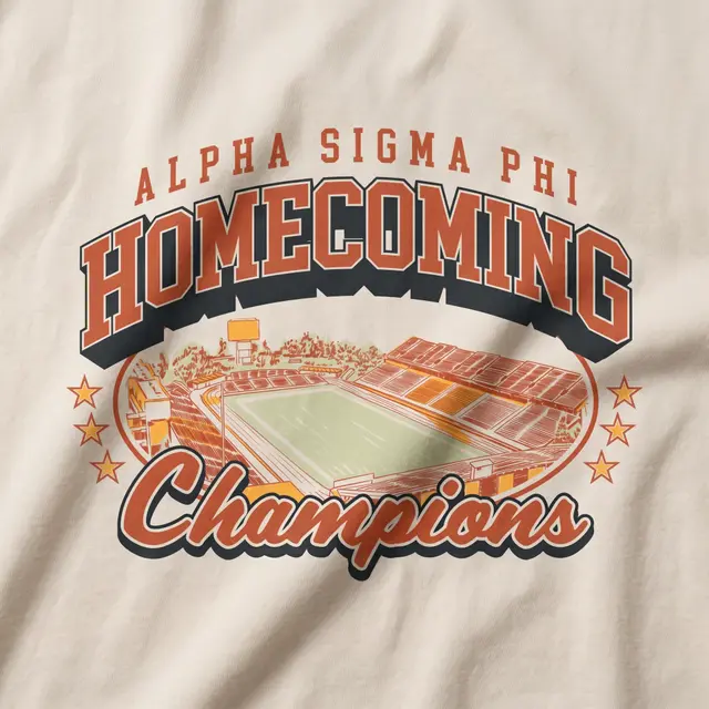Alpha Sigma Phi Stadium Graphic Homecoming Hoodie