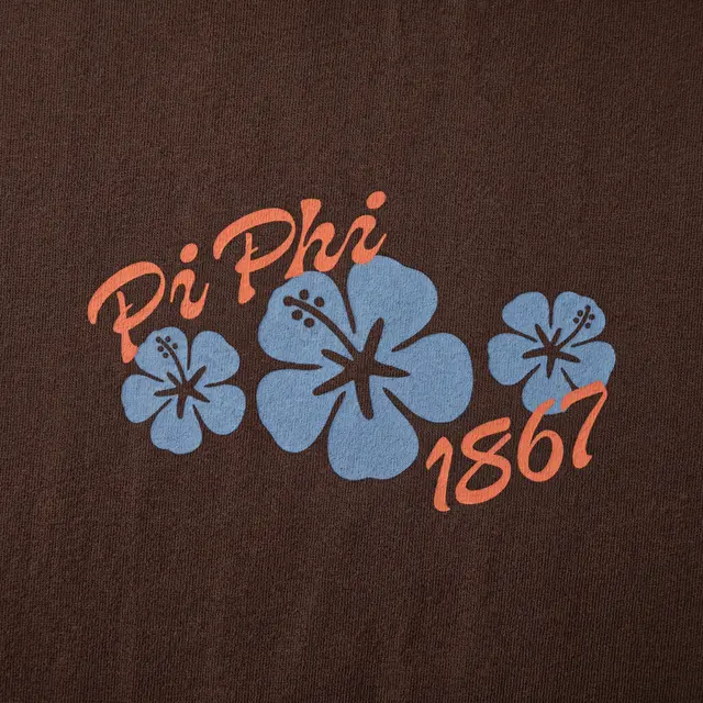 Pi Beta Phi Floral Illustration PR Shorts