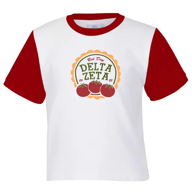 Delta Zeta Tomato Graphic Bid Day Shirt 2