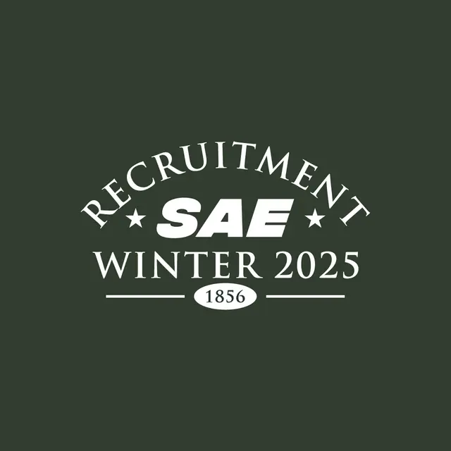 Sigma Alpha Epsilon Bold Serif Text Winter Recruitment Hoodie