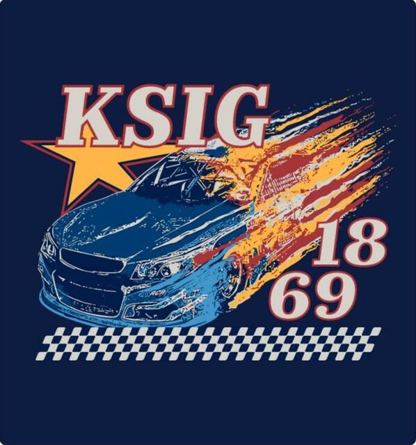 Retro Vintage Racing Car Illustration Sweater Kappa Sigma Merch | Fresh ...