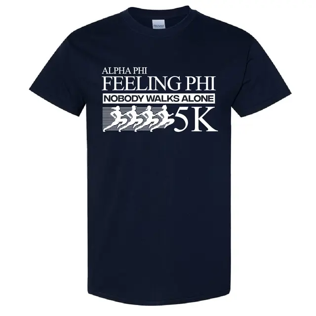 Alpha Phi Runner Silhouettes Philanthropy Shirt 2