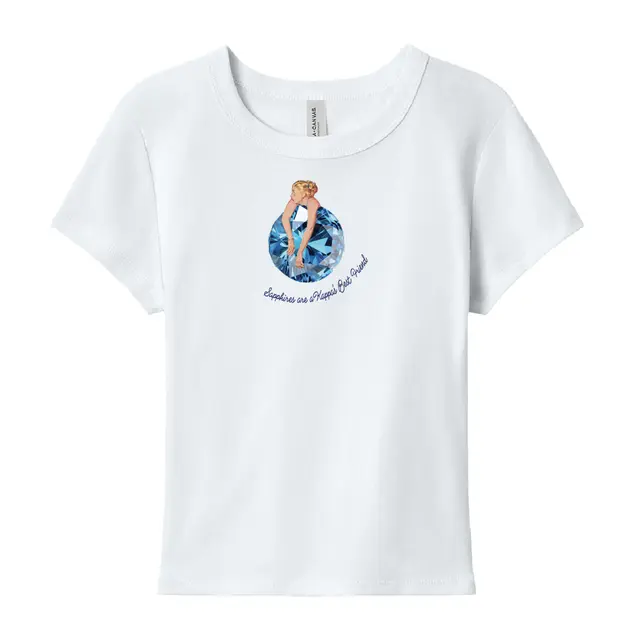 Kappa Kappa Gamma Silhouette with Sapphire PR Shirt 2