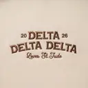 Delta Delta Delta Arched Lettering Philanthropy Sweater