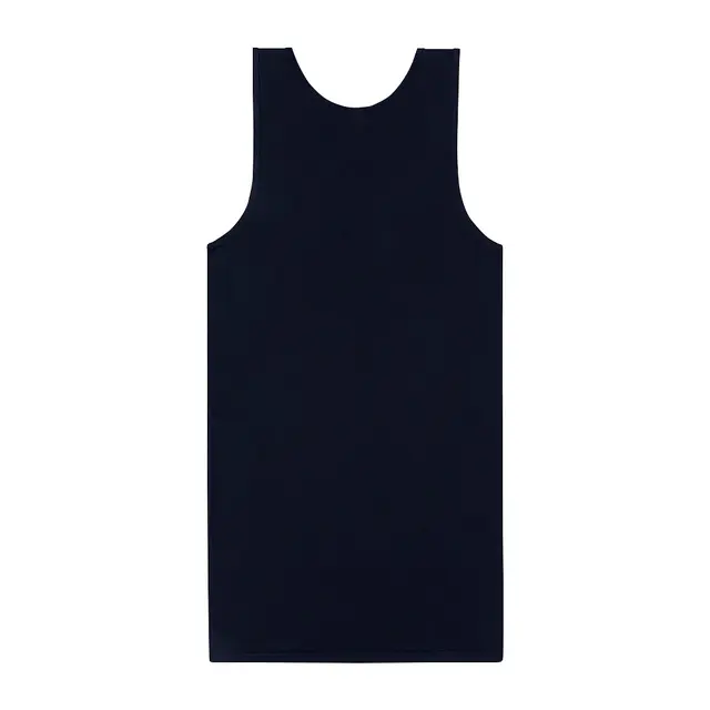 Los Angeles Apparel 18/1 Pkt Tank Dress Off Black Back