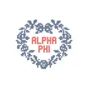 Alpha Phi Cross Stitch Heart PR Tank