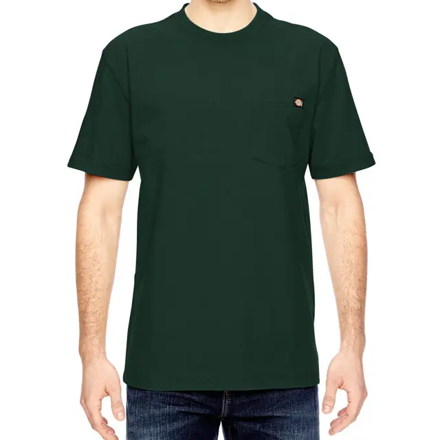 Dickies Unisex Short-Sleeve Heavyweight T-Shirt ws450 Hunter Green Front