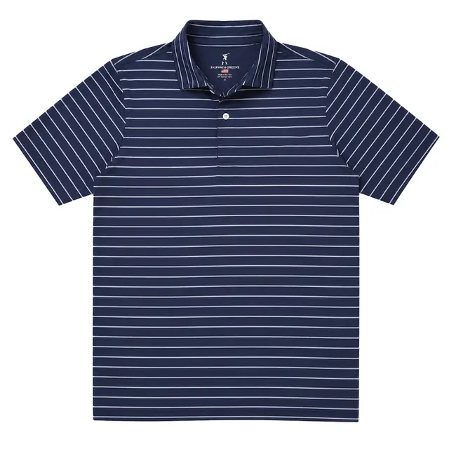 Fairway & Greene Fairway and Greene Men's Faxon Stripe Polo Marine Front