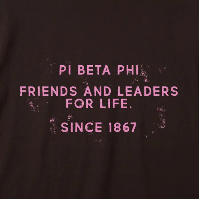 Pi Beta Phi Distressed Text PR Tank