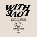 Sigma Phi Omega Bold Love Text PR Shirt