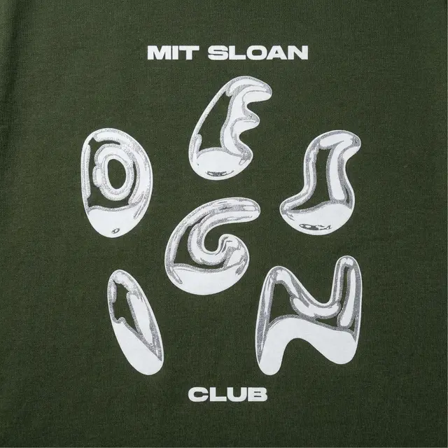 MIT SLOAN Glossy Lettering Design Club Shirt