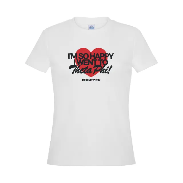 Theta Phi Heart Illustration Rush Shirt 2