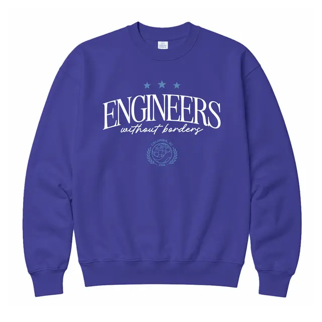 Engineers Without Borders Curved Text PR Crewneck 2