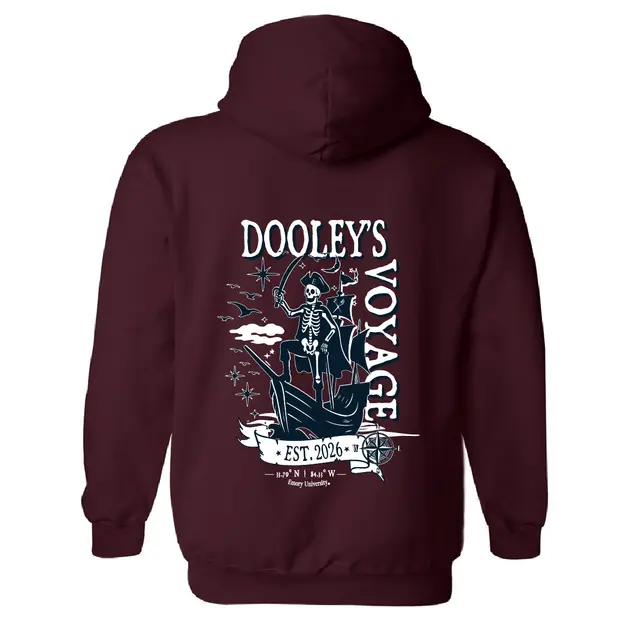 Dooley's Voyage Skeleton Pirate PR Hoodie 2
