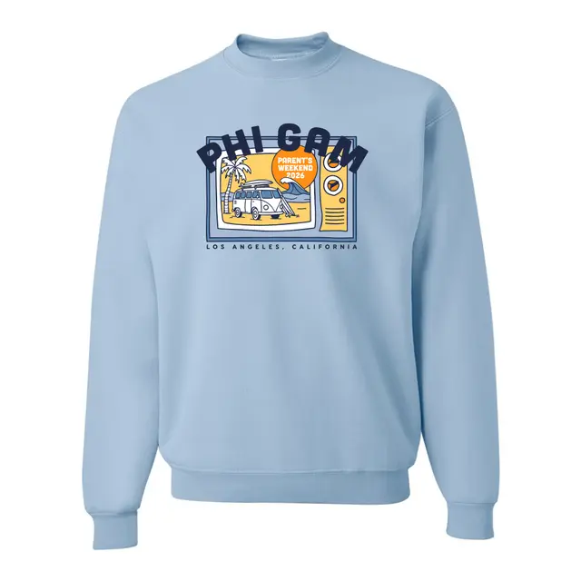 Phi Gamma Delta Retro TV Graphic Parent's Weekend Crewneck 2