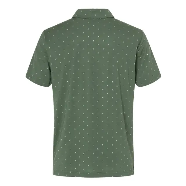 Adidas Men's Ultimate365 Pine Tree Polo - A574 Green Oxide Black Back