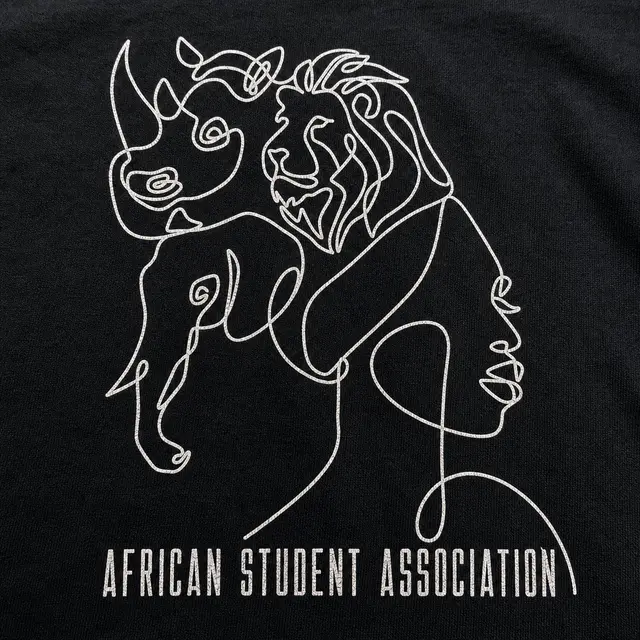 African Student Association Line Art Animal Faces PR Shirt