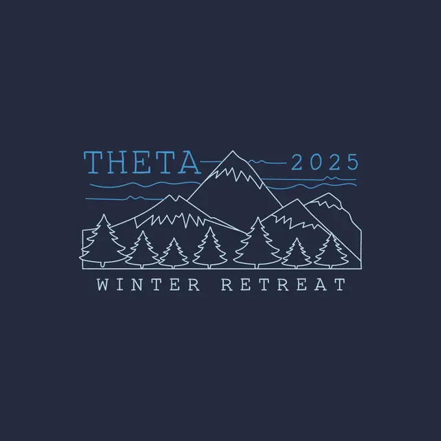 Kappa Alpha Theta Mountain Scene Winter Retreat Hoodie