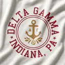 Delta Gamma Circular Anchor Illustration PR Skirt
