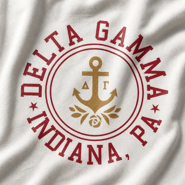 Delta Gamma Circular Anchor Illustration PR Skirt