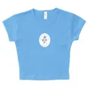 Alpha Delta Pi Delicate Floral with Scalloped Border PR Shirt 2