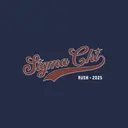 Sigma Chi Script Star Rush Crewneck