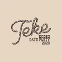 Tau Kappa Epsilon Rope Text Rodeo Date Party Crewneck