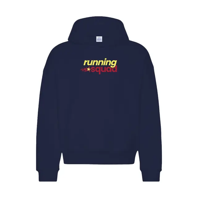 Running Club Flowing Script Flame Graphic PR Hoodie 2