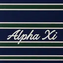 Alpha Xi Striped Pattern Script PR Tank
