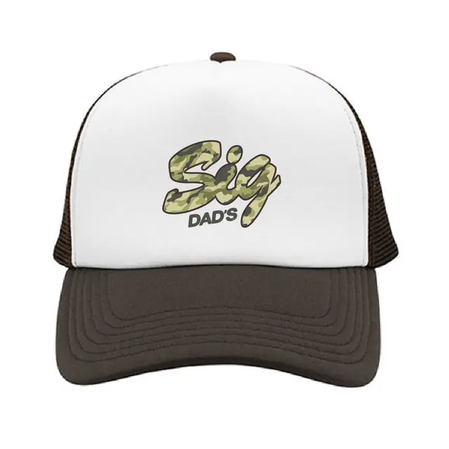 Sigma Chi Camo Script Text Dad's Day Hat 2