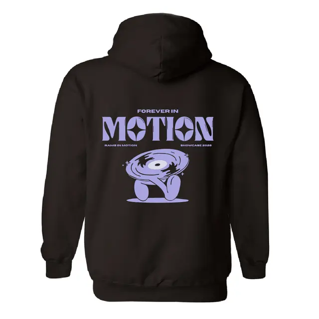 Rams in Motion Playful Vinyl Record Showcase Hoodie 2