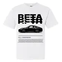 Bold Text with Sports Car PR Shirt for Beta
