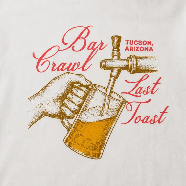 Alpha Phi Omega Hand Drawn Craft Beer Glass PR Shirt