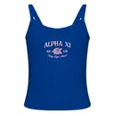 Alpha Xi Delta Rose Text Bid Day Tank 2