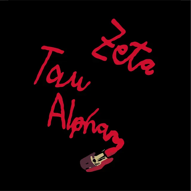 Zeta Tau Alpha Lipstick Text PR Shirt