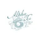 Alpha Xi Delta Clam with Pearl and Ribbon Illustration Retreat Crop Top